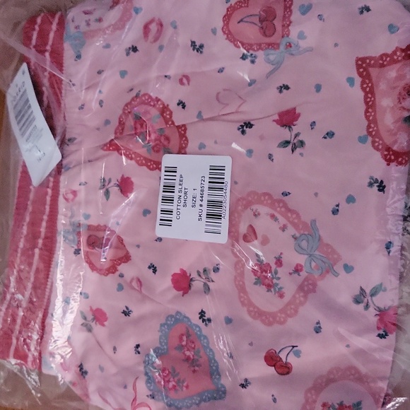 NWT Torrid 1x 14 16 Pink Heart Print Sleepwear Set Valentines Day Pajamas - Picture 11 of 12